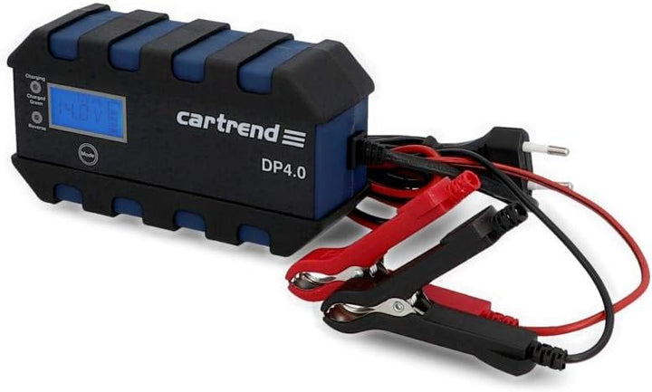 cartrend Mikroprozessor-Ladegerät für Auto Batterie DP 4.0, 4 Ampere für 6/12 V, 9-HF Ladestufen, Au