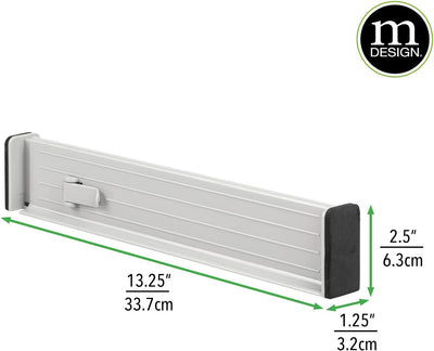 mDesign 4er-Set verstellbarer Schubladeneinsatz – praktischer Schubladen Organizer für Schrank und K