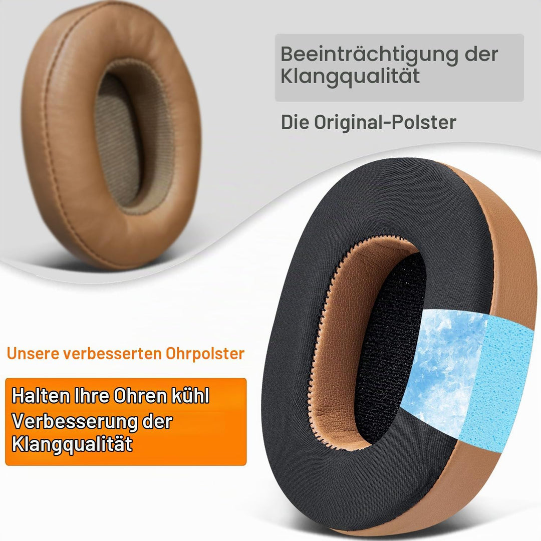 SOULWIT Kühlgel Ersatz Ersatzpolster Polster Ohrpolster für Skullcandy Hesh 3/ANC/Evo &amp; Crusher Wire