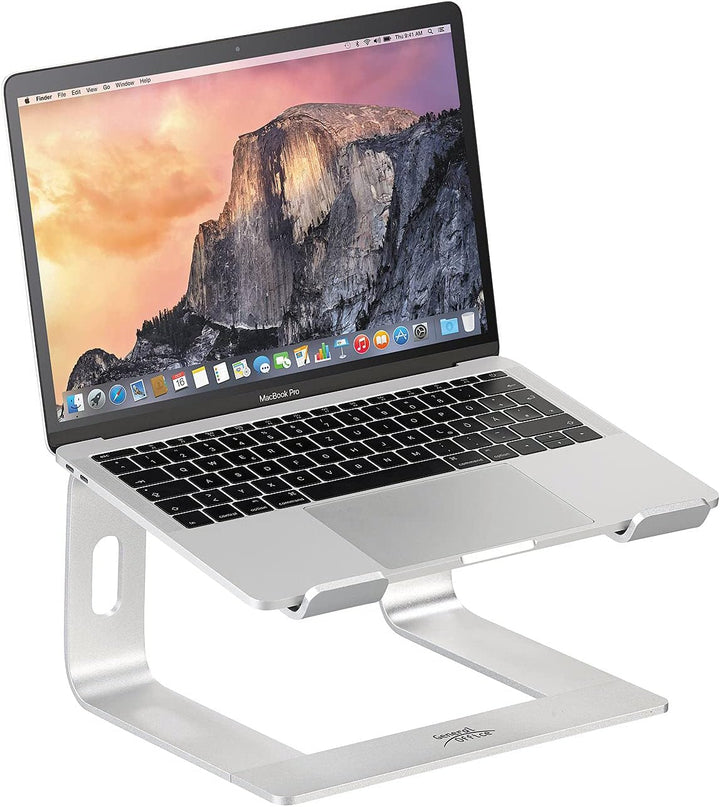 General Office Laptop Stand: Mobiler Alu-Notebook-Ständer für Geräte bis 40 cm (15,8"), Silber (Note