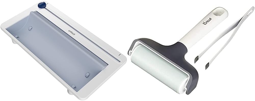 Cricut 2009039, Silber, Roll Holder for Explore 3 and Maker 3 & Unbekannt Applikator und Entferner S