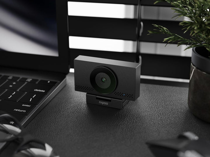 Rapoo XW4KAF - USB Webcam 4K mit Mikrofon, UHD 3024p, 75° Sichtfeld, Autofokus, Doppelmikrofon mit R