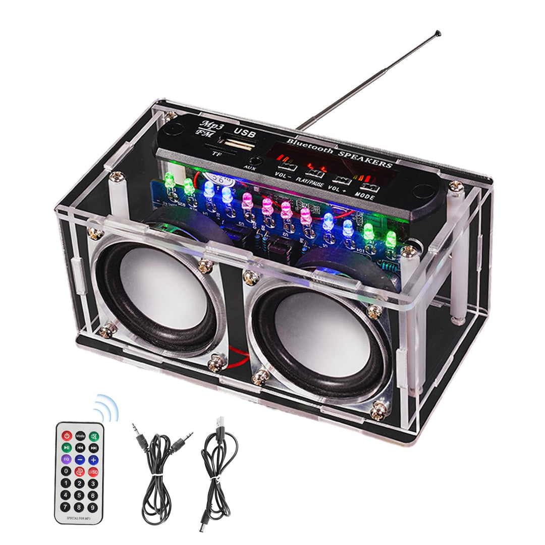 Elektronik Lötbausätze Set - Bluetooth Lautsprecher Bausatz mit FM Radio & Sprachaufnahme, Musikspie