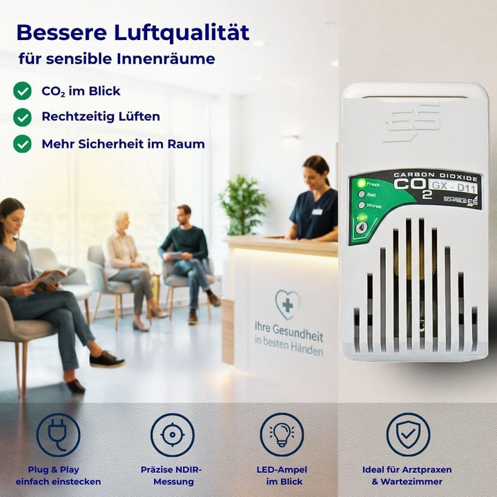 CO2 Steckdosenampel GX-D11