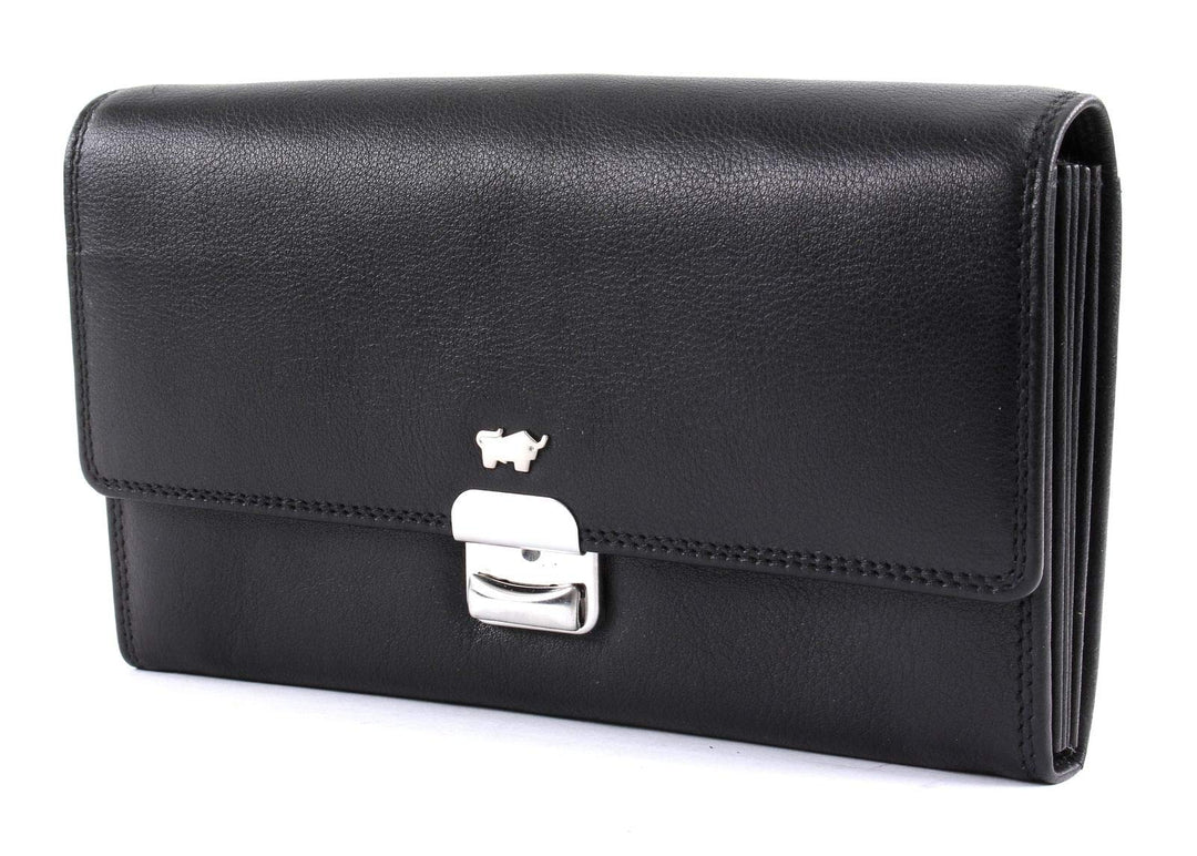BRAUN BÜFFEL Kellnertasche aus echtem Leder Golf 2.0 - Kellerbörse mit Reissverschlussfach - Schwarz