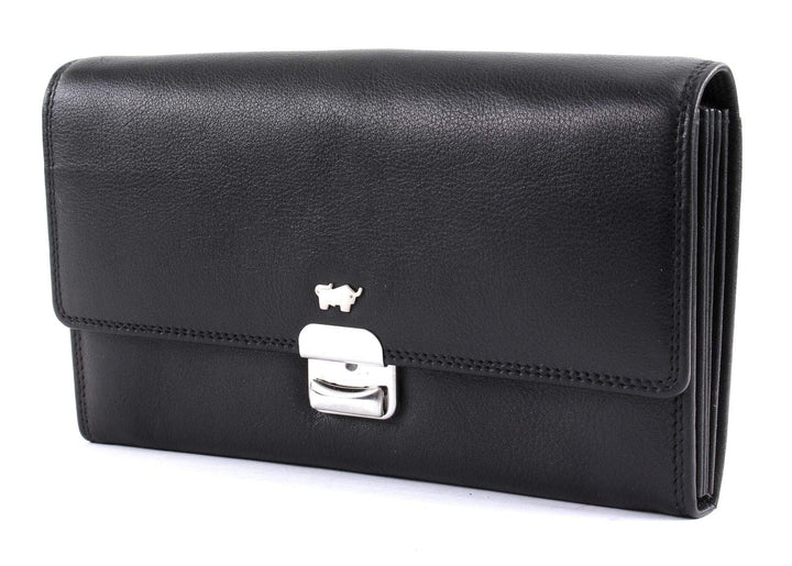 BRAUN BÜFFEL Kellnertasche aus echtem Leder Golf 2.0 - Kellerbörse mit Reissverschlussfach - Schwarz