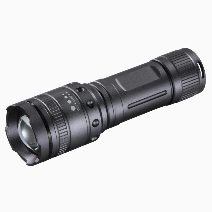 Hama LED-Taschenlampe, zoombar (Stossfeste Lampe für Outdoor, ausdauerndes und extrem helles Camping
