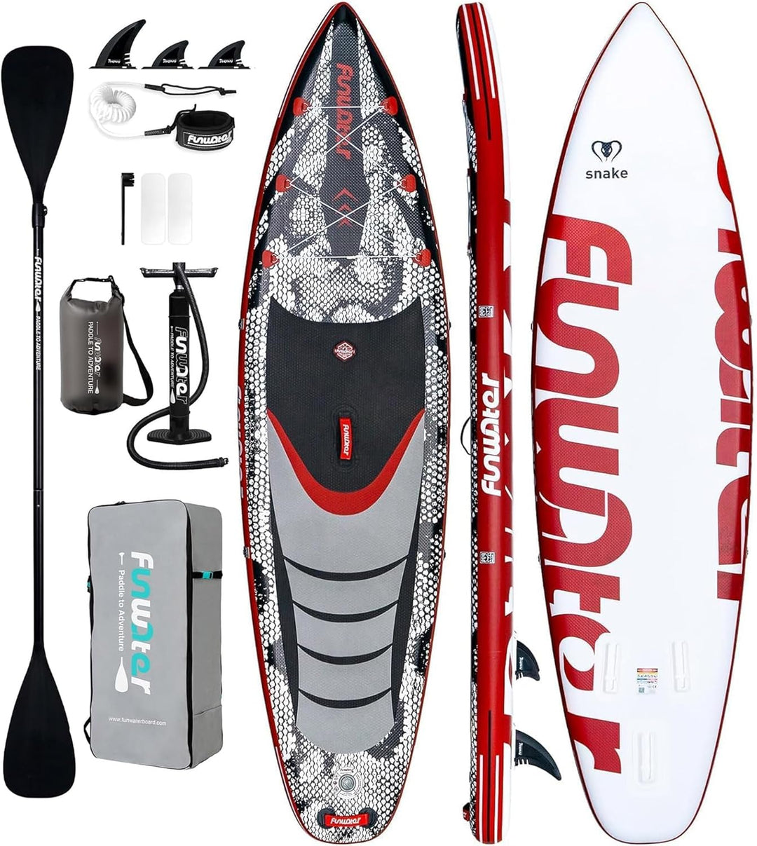 FunWater 10'6" & 11'6" Stand Up Paddle Board Multifunktionale Paddelboards mit Flossen, Knochleine,