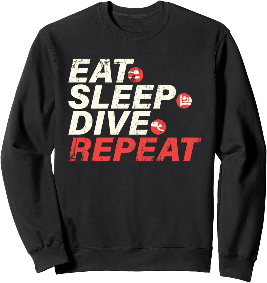 Eat Sleep Dive Repeat Diving Sweatshirt