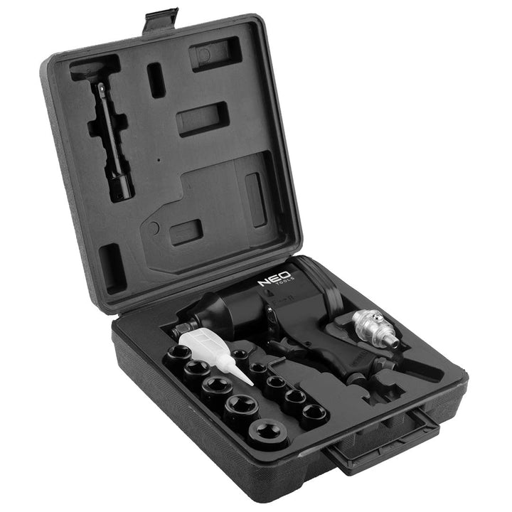NEO TOOLS Druckluft-Schlagschlüssel, 1/2", 314Nm, Arbeitsdruck 6-8 bar, Entnahme 230 l/min, 7000 m⁻¹