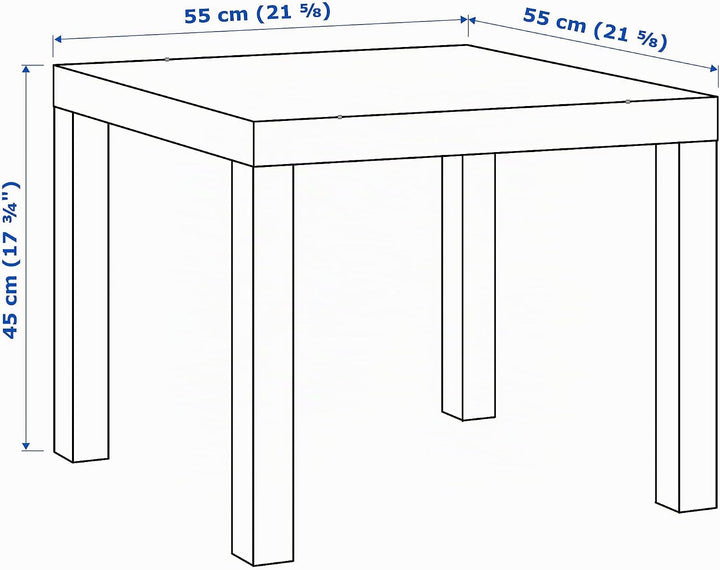 IKEA LACK Beistelltisch, 55x55 cm [Schwarz-braun], Schwarz-braun