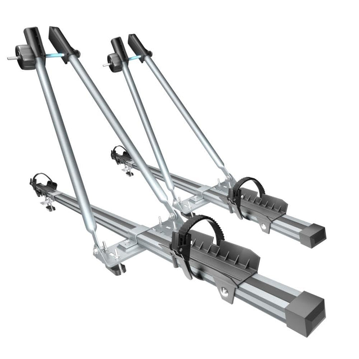 Mossa 2X Dachfahrradträger, Dachfahrradhalter mit Schlüssel und Alubalken - BR9492
