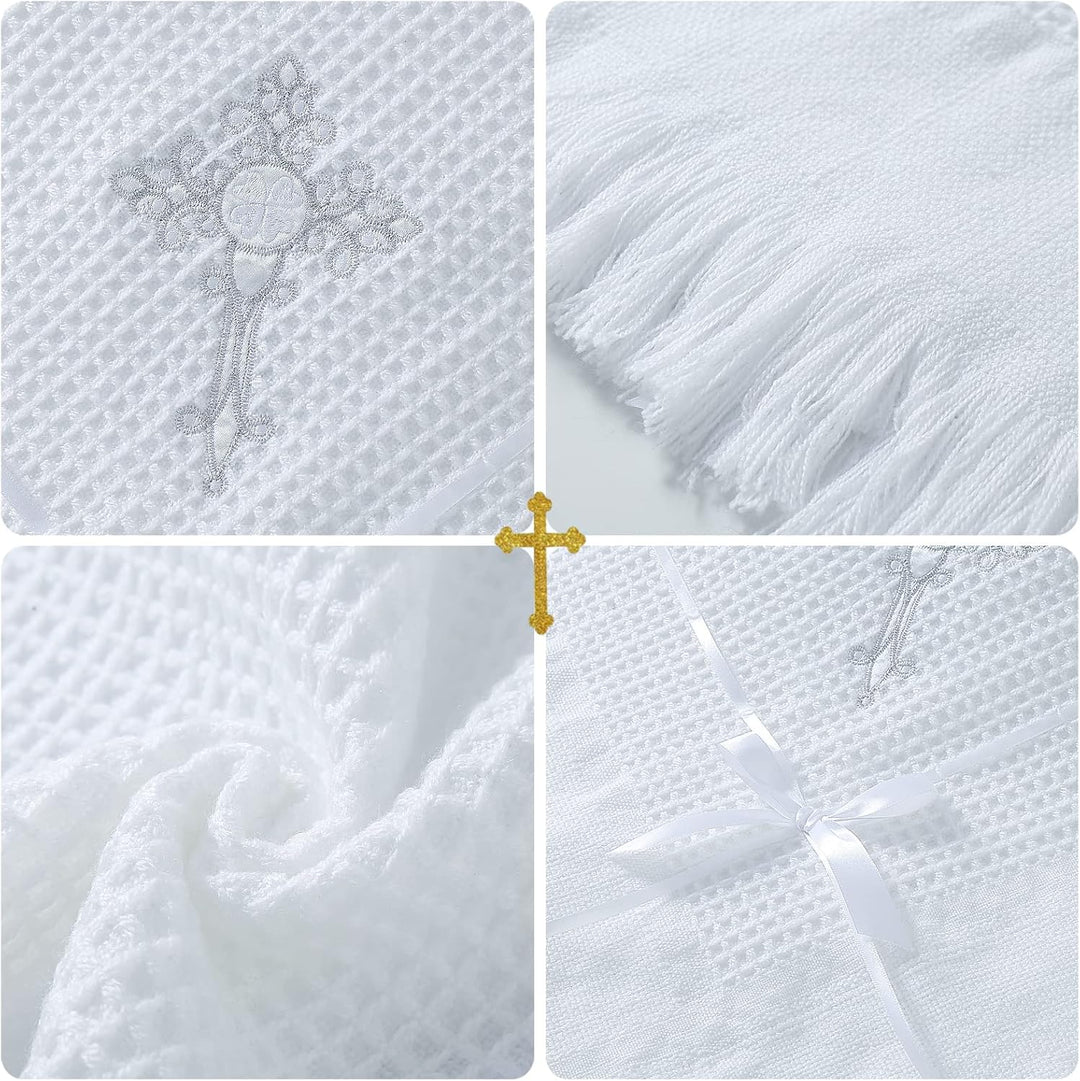 Booulfi Baby Decke Bestickt Taufe Kuscheldecke Baby Personalisierte Babydecke Kuscheldecke Weiss Kin