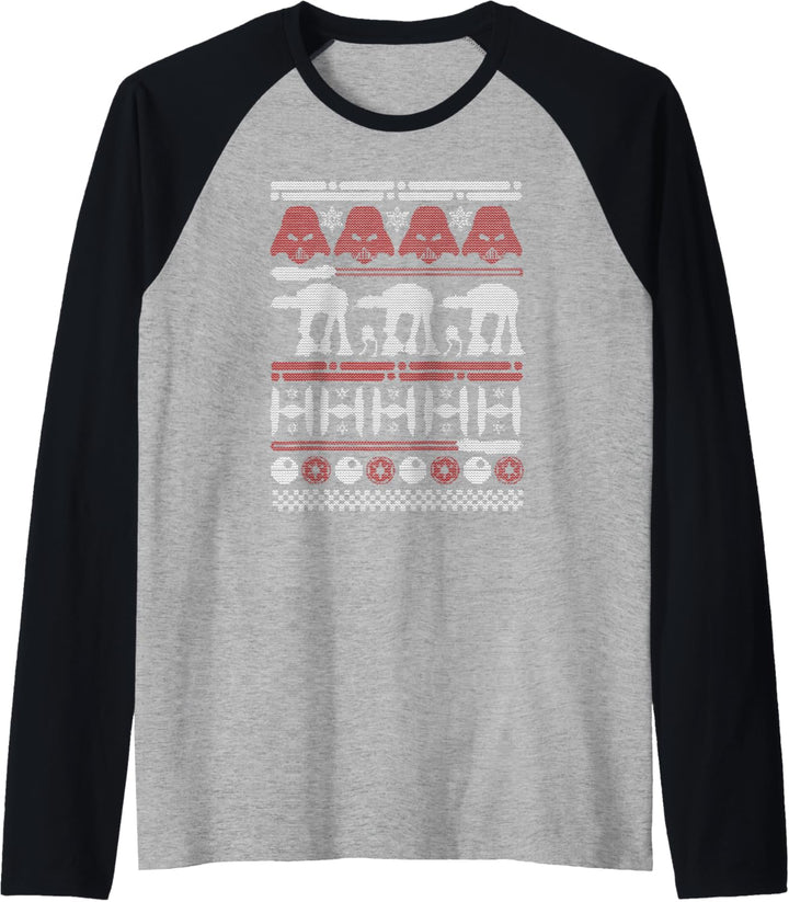 Star Wars Battle Of Hoth Ugly Christmas Sweater Raglan