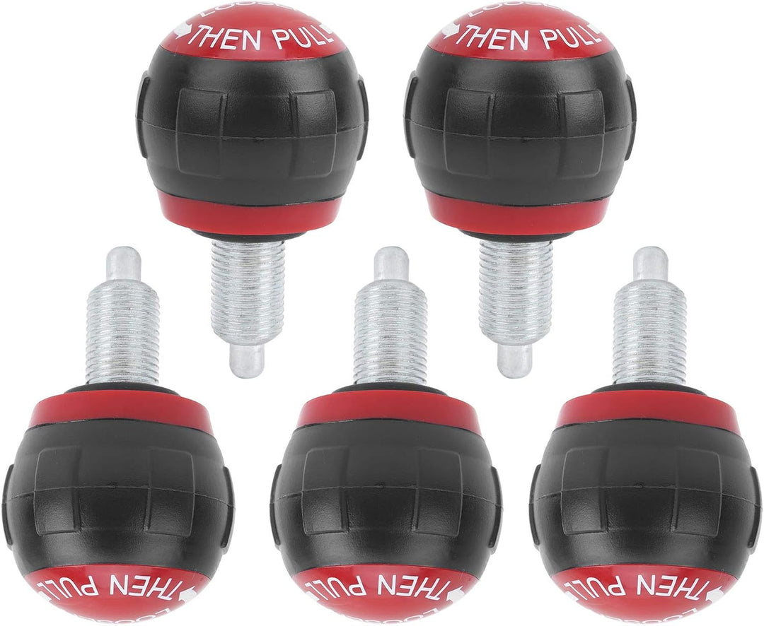 Zugstift Federstifte 5 Stück 50x45mm M16 Fitness Pop Zugstiftknopf Release Synthetischer Kartongriff
