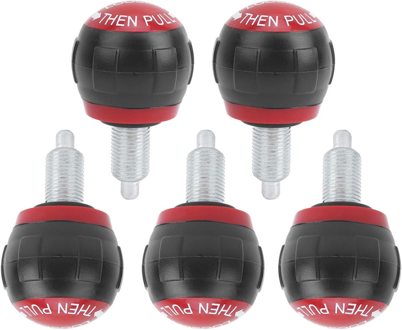 Zugstift Federstifte 5 Stück 50x45mm M16 Fitness Pop Zugstiftknopf Release Synthetischer Kartongriff