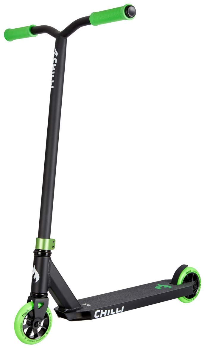 Chilli Pro Scooter Base Neon Green | Erstklassiger grüner Stunt-Scooter für Einsteiger | Robuster Ro