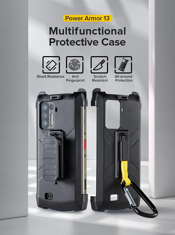 Ulefone Handy Multifunktionale Schutzhülle für Power Armor 13 Outdoor Smartphones ohne Vertrag Schwa