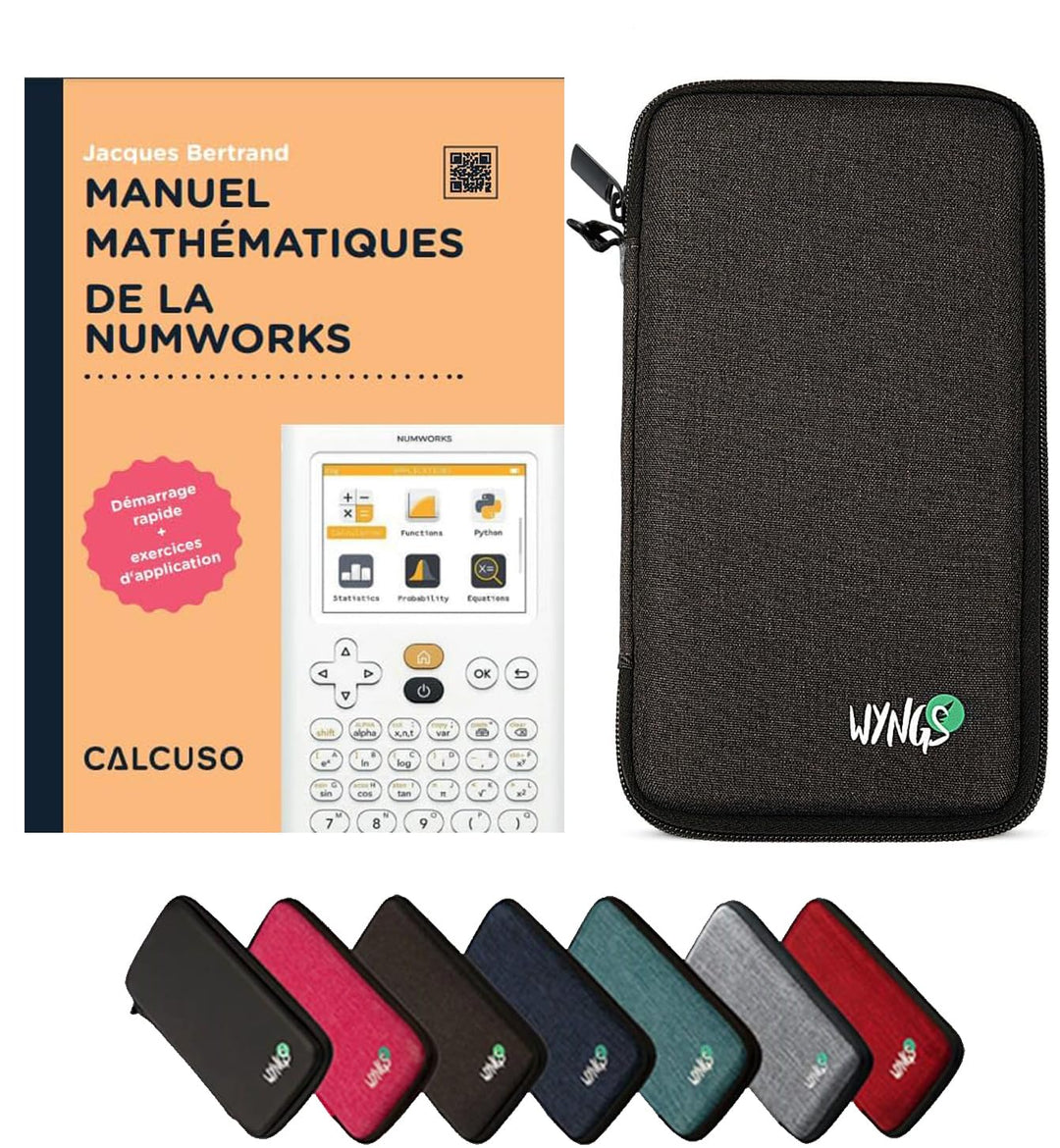 CALCUSO Zubehör Standardpaket Dunkelgrau kompatibel für Grafikrechner Numworks (Französisch)