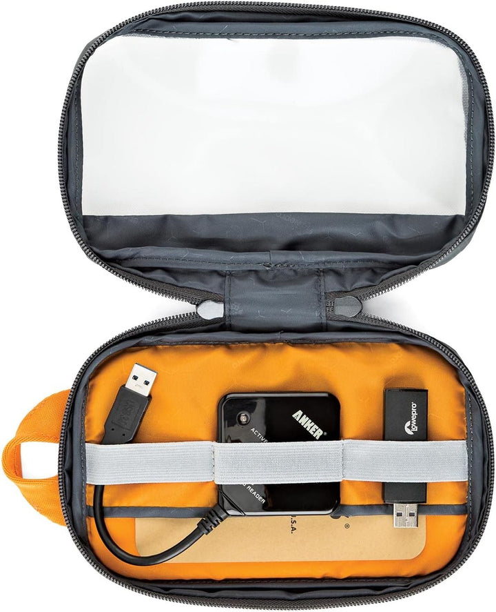 Lowepro GearUp Pouch Mini, Travel Essentials Case, Reiseetui für Telefonkabel, Kabel, Adapter, Akkus