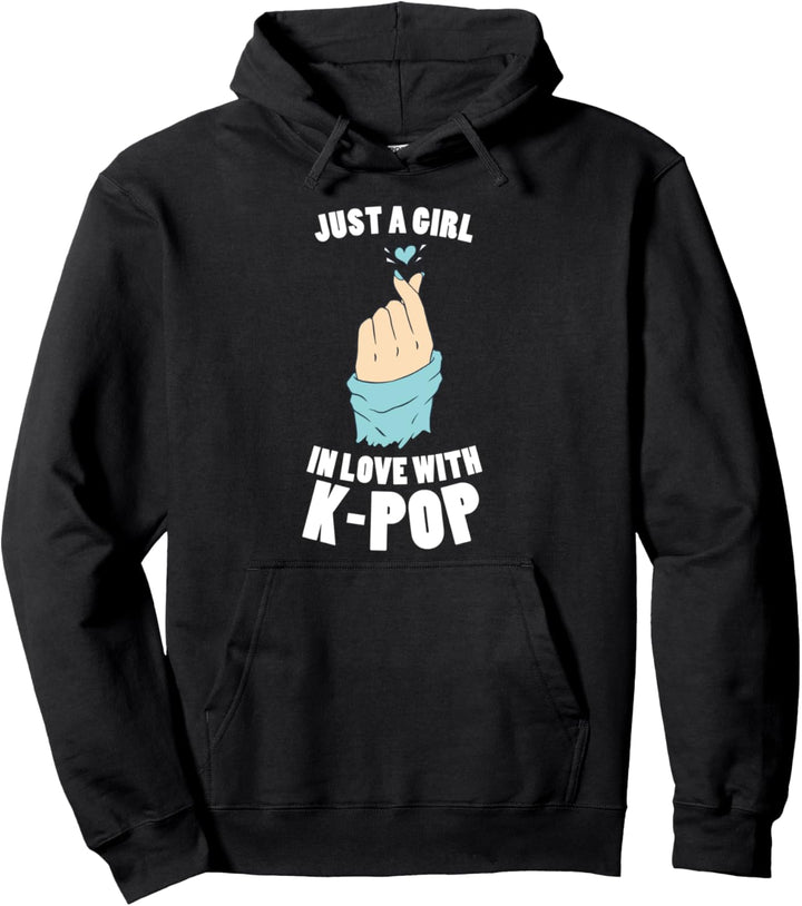 Nur ein Mädchen verliebt in Kpop Fangirl Korean Merch Pullover Hoodie
