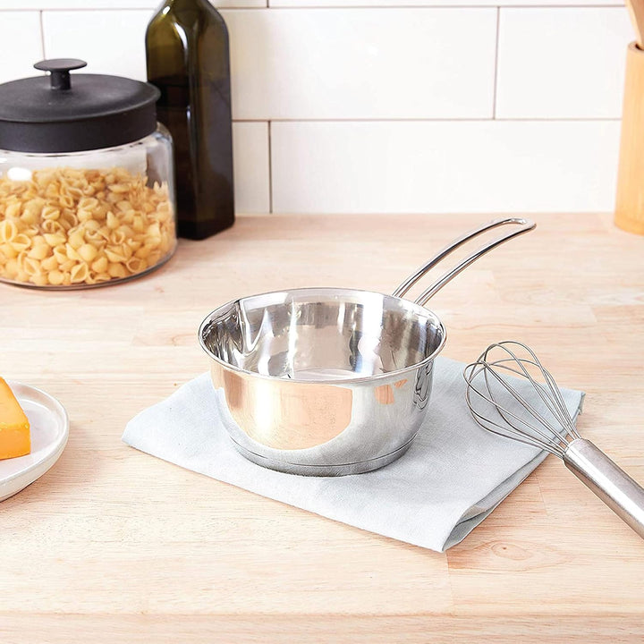 Küchenprofi COOK Stielkasserolle / Induktion / Ø 16cm / 1L / Rostfreier Edelstahl / Für alle Herdart