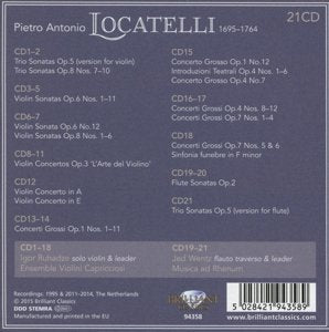 Locatelli-Complete Edition, Audio-CD