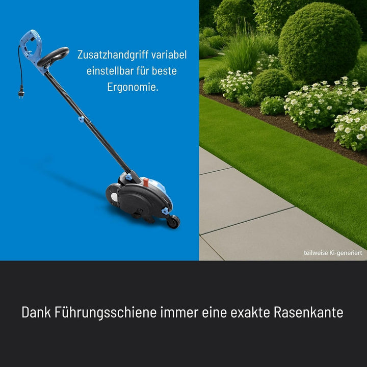 Güde Rasenkantenschneider GRKS 1400 (1200 W, 3-fach einstellbare Schnitttiefe (-13 / -25 / -38 mm),