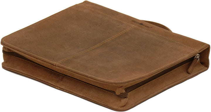 Greenburry Vintage Ringmappe Leder 29 cm Braun, Braun