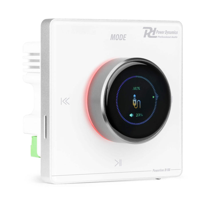 Powerline B100W Wand Stereo Verstärker - Audio Verstärker Bluetooth Unterputz-Einbau System mit 100