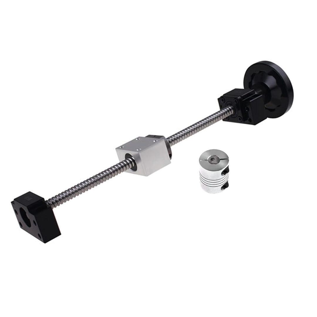 CNCYEAH SFU1204 Kugelumlaufspindel 1500 mm Kugelumlaufspindeln mit Metallabweiser + Handradmutter BK