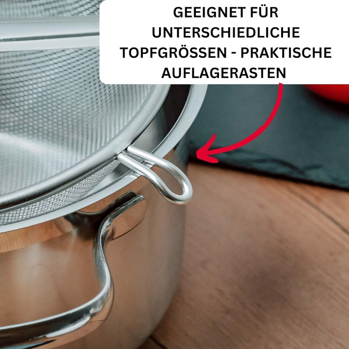Westmark Passiersieb - rostfreier Edelstahl - Küchensieb zum Passieren, Pürieren und Entsaften - 20c