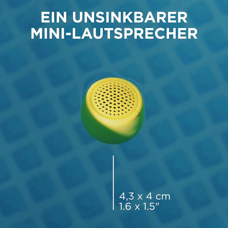 Lexon MINO X - Floatable Water Resistant IPX7 Portable Bluetooth Speaker - 3W - Black, Black