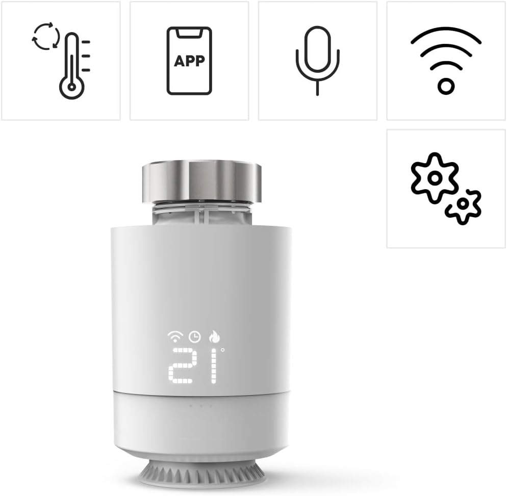 Smartes Heizkörperthermostat, Erweiterung für Hama WLAN-Heizungssteuerung, weiss Extra klein Single,