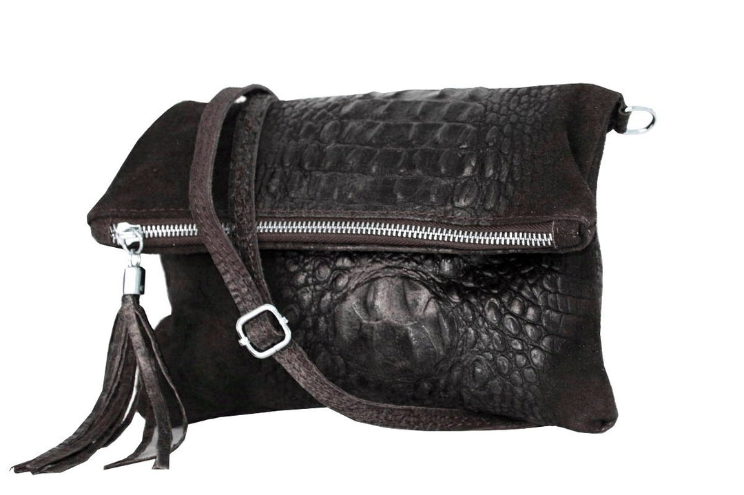 Damen Umhängetasche,Tasche klein, Schultertasche, Cross Body, Leder Clutch echtes Leder, Handtasche