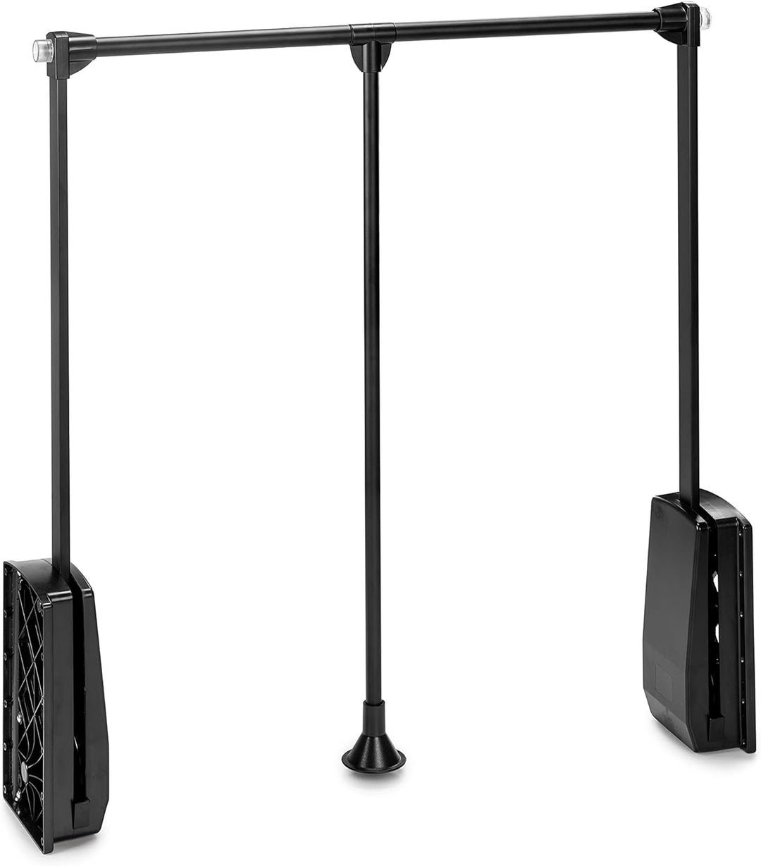 Emuca - Kleiderlift für Schrank, Ausziehbarer Kleiderlift 830-1150mm Breite, Schrankinnenseiten Mont