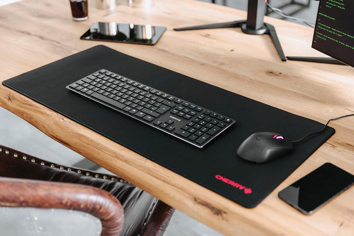 CHERRY MP 2000, Premium Mousepad XXL, 80 cm x 35 cm, vernähte Kanten, geeignet für alle Maussensoren