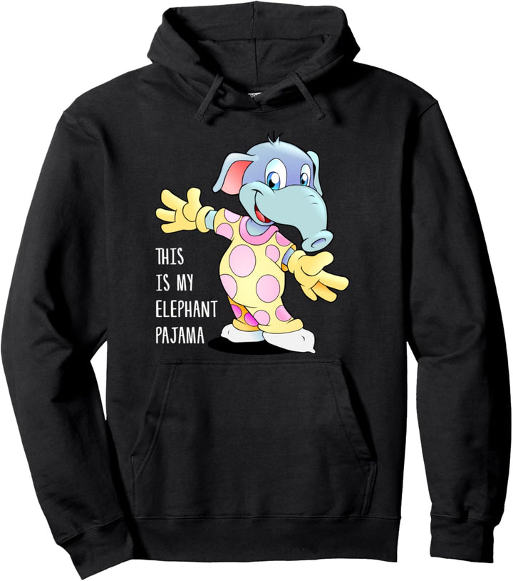 Dies Ist Mein Elefant Pyjama PJs Jammies Jim-Jams Elephant Pullover Hoodie