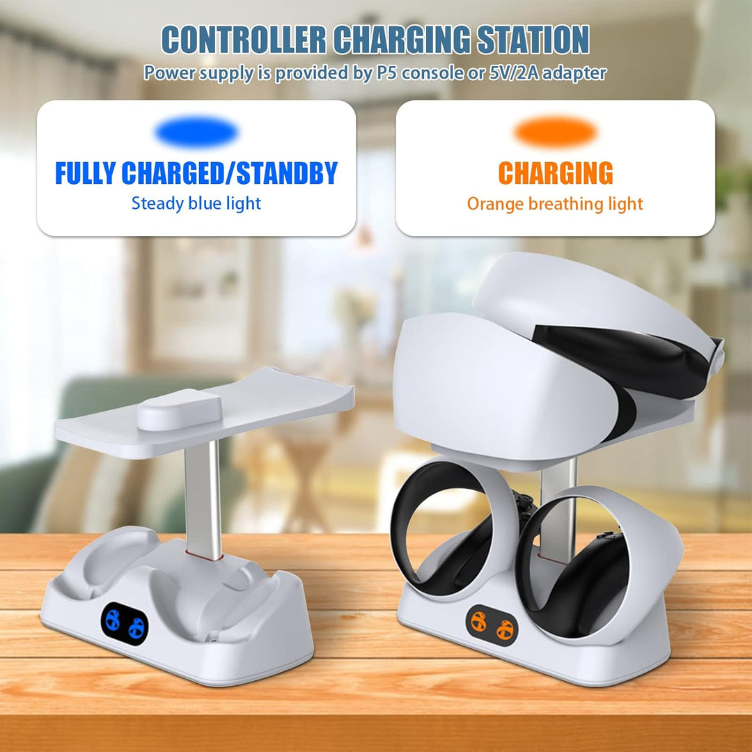 Controller Ladestation, Kühlungs Ladestation, Ladestation kompatibel mit Playstation VR 2, Controlle
