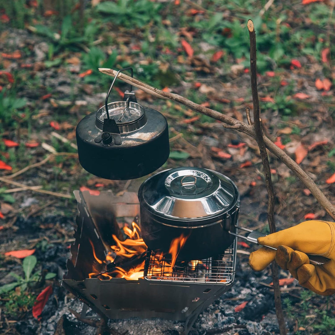 Fire-Maple Camping Kochgeschirr Set 1,0 l Wasserkocher + 1,0 l Topf, 1,0 l Wasserkocher + 1,0 l Topf