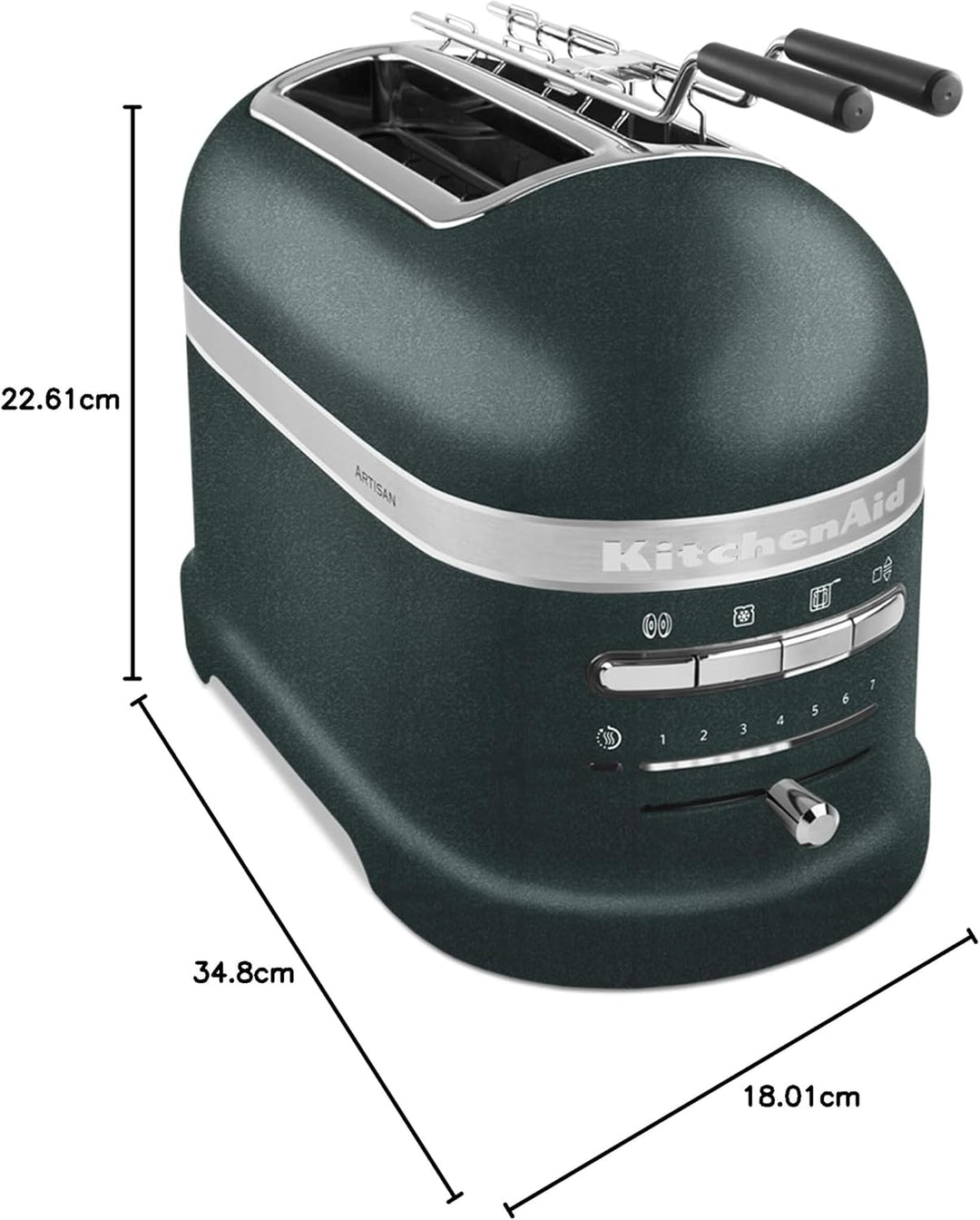 KitchenAid Artisan 2 Scheiben Toaster 5KMT2204 (Pebble Palm) 5KMT2204EPP