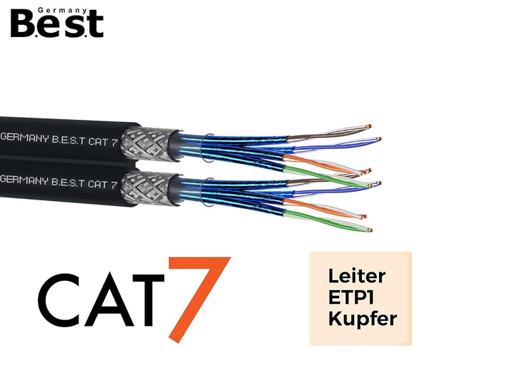 Germany B.e.s.t CAT 7 250M Duplex Erdkabel Netzwerkkabel Outdoorkabel LAN Kabel Ethernetkabel S/FTP