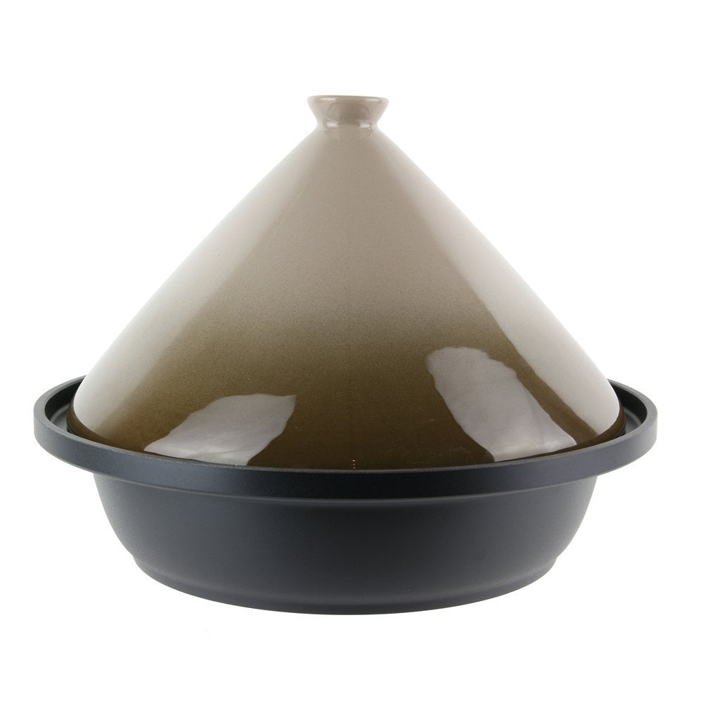 Tajine Induktionstopf, Edelstahl, Taupe, 30,20 x 30,20 x 23 cm