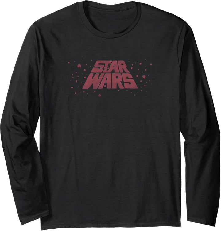 Star Wars Vintage Logo Sticker Langarmshirt