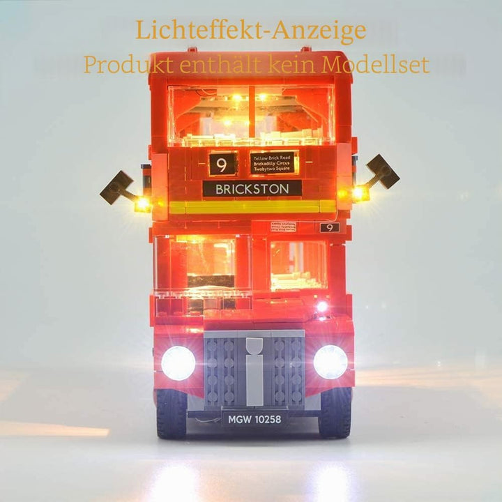 GEAMENT Verbesserte Version 10258 Licht-Set für Creator Expert Londoner Bus (London Bus), kompatibel