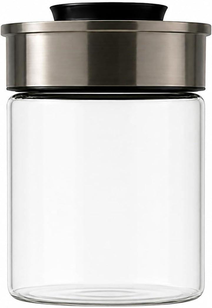 BURI Vorratsglas Vakuumglas 3er Set 700ml | Vorratsdosen Glas mit Edelstahl Deckel & Vakuum Klick-Me