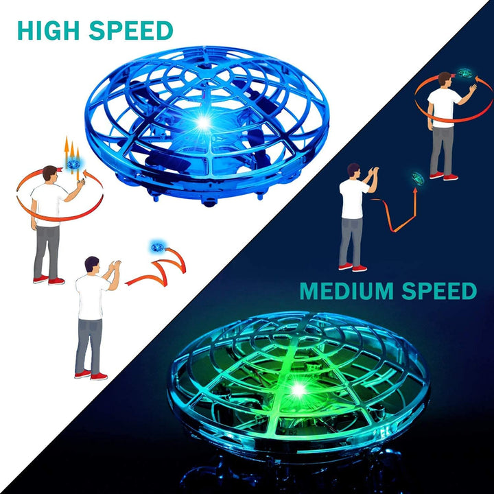 ShinePick UFO Mini Drohne, Kinder Spielzeug Handsensor Quadcopter Infrarot-Induktions-Flying Ball Fl