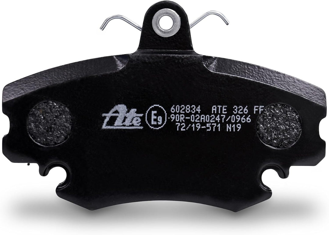 ATE Bremsenset Vorderachse inkl. Bremsscheiben vorne Ø 238 mm voll und Brembsbeläge vorne + Warnkont