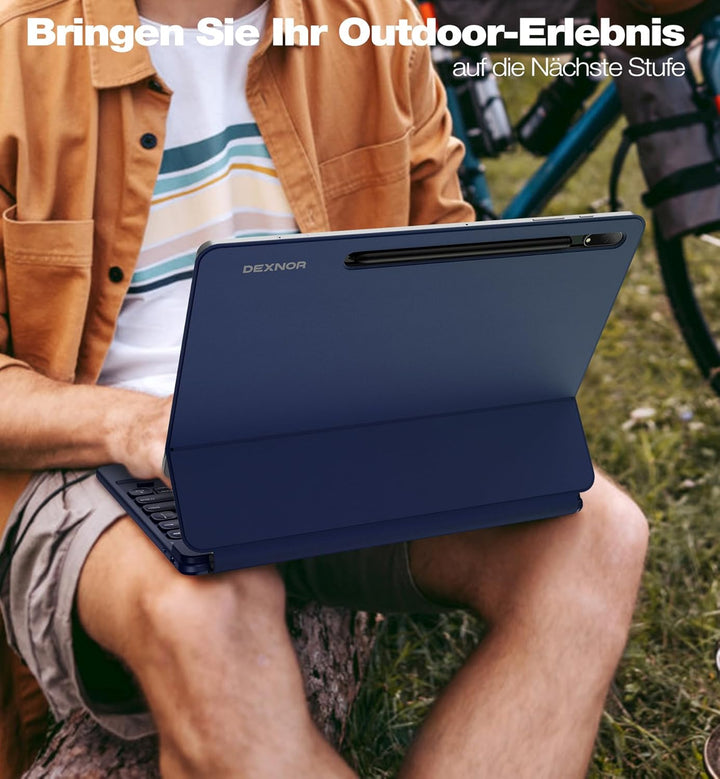 Dexnor Tastatur Hülle für Samsung Galaxy Tab S10+ Plus/S9+ Plus/S9 FE+ Plus/S8+ Plus/S7 FE/S7+ Plus