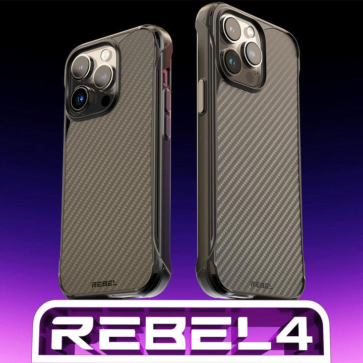 REBEL Handyhülle für iPhone 14 Pro Max Serie GEN-4 Aramidfaser, stark MagSafe-kompatibel, schützende